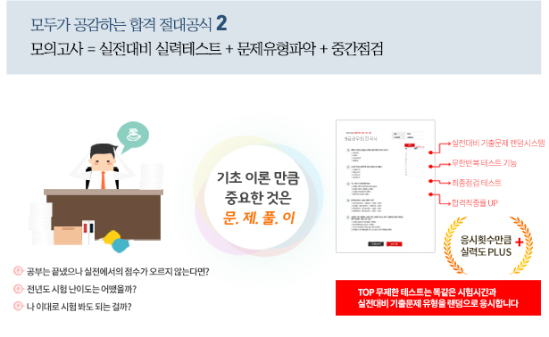 모두가 공감하는 합격 절대공식2. 모의고사=실전대비 실력테스트+문제유형파악+중간점검